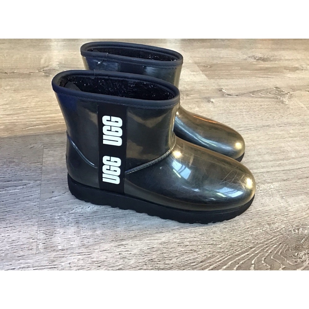 UGG Classic Clear Mini Women's Boots Black US 9 - 1113190 Ankle Lined Boots